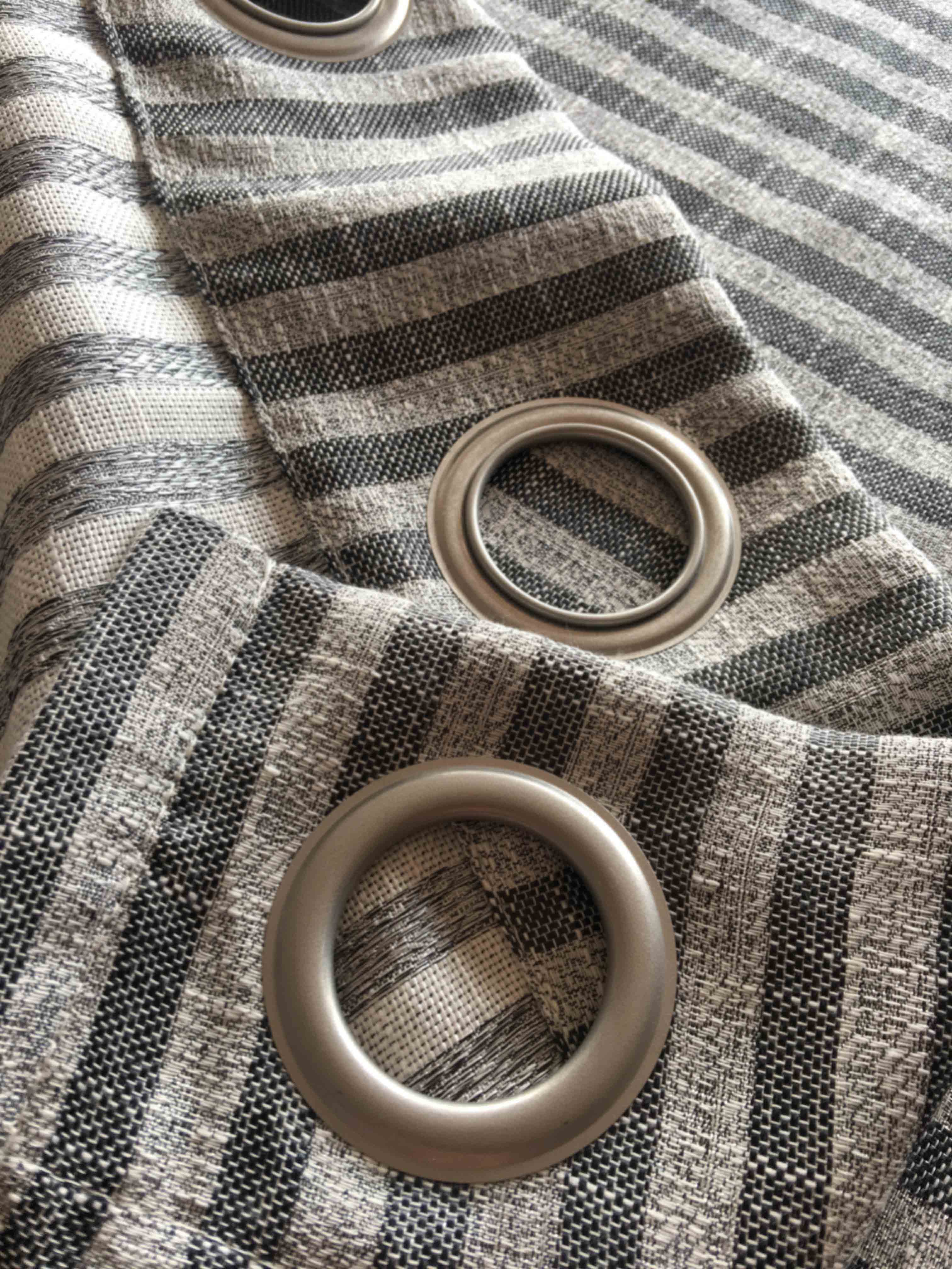 6010Stripes Jacquard Linen like Curtains